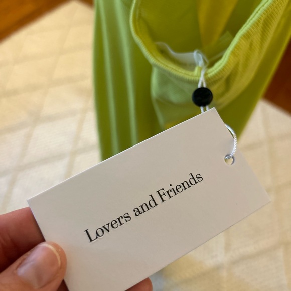 NWT Medium Lovers + Friends Revolve Tyra Dress in Lemon Lime - Picture 2 of 4